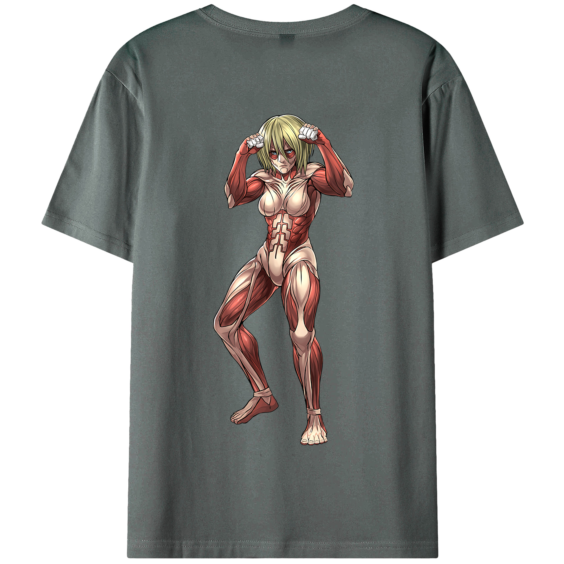（画像用） 進撃の巨人 Attack on Titan 綿100％半袖Tシャツ（背面プリント）